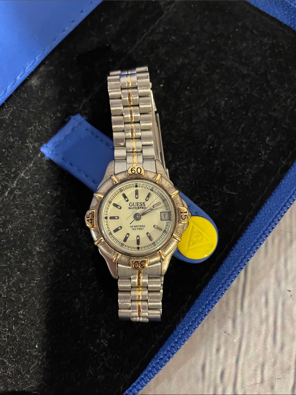 GUESS Two-Tone Silver and Gold Women's Sport Watch